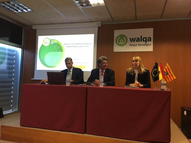 Presentan a los empresarios las ayudas Activa Industria 4.0 en Walqa (Huesca) y CEPYME (Zaragoza)